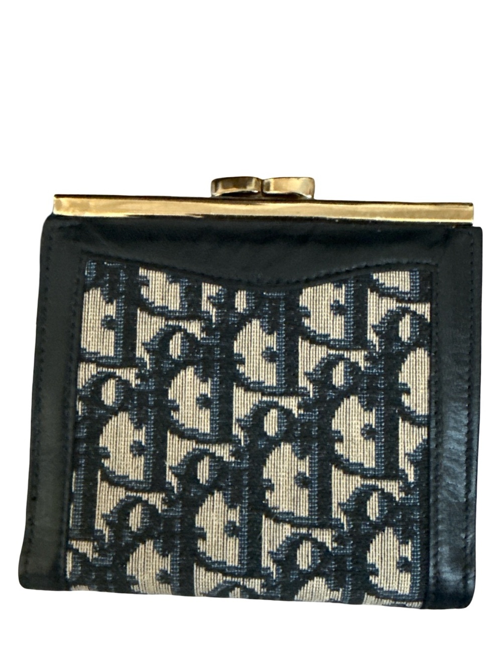 Authentic Dior Black Leather Card Holder with Gold Logo - Picture 3 of 15
